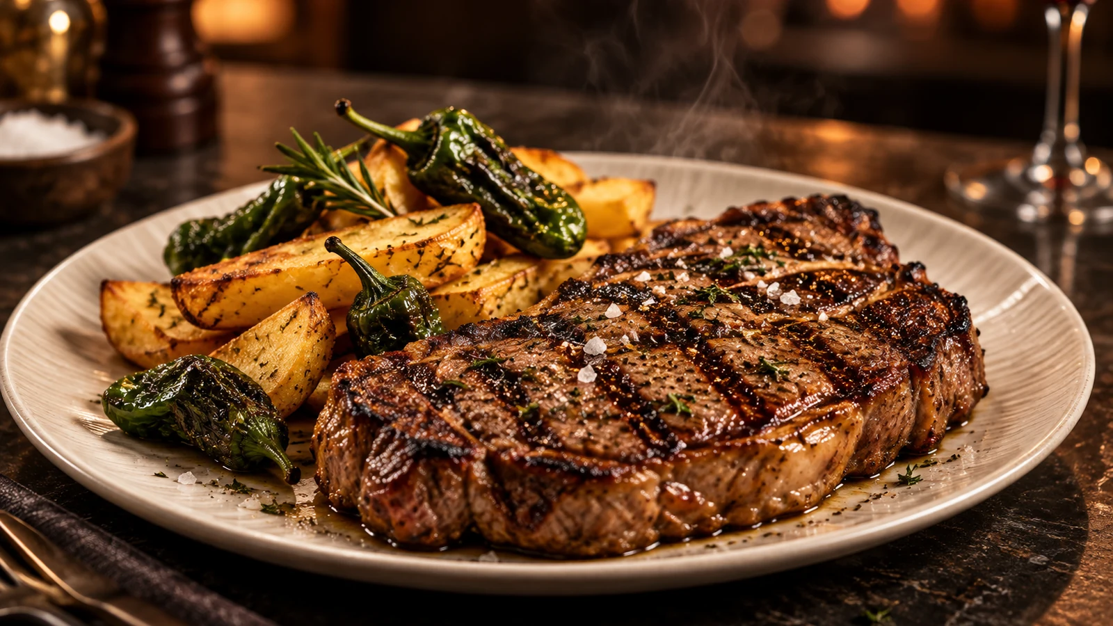 Carne a la brasa en Al Paso Steak House, restaurante en Valdemoro